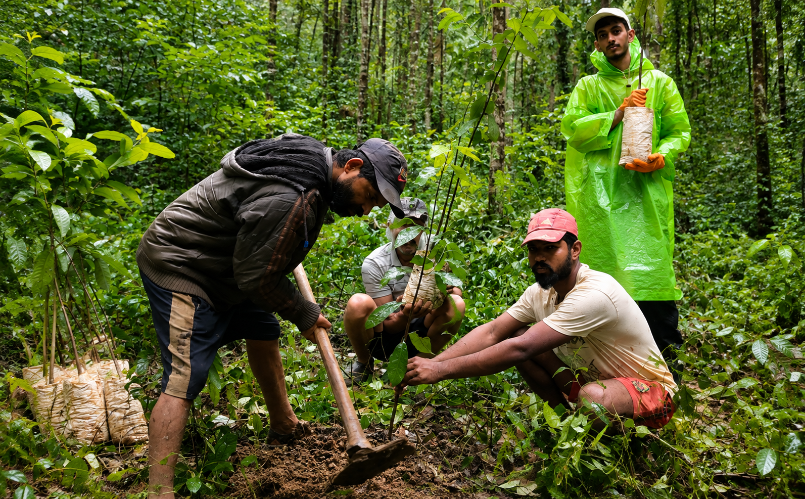 Ecological restoration of Tropical Freshwater Swamp Forests and long-term protection, Central Western Ghats